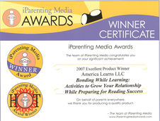 Bonding While Learning Earns its 1st Award!